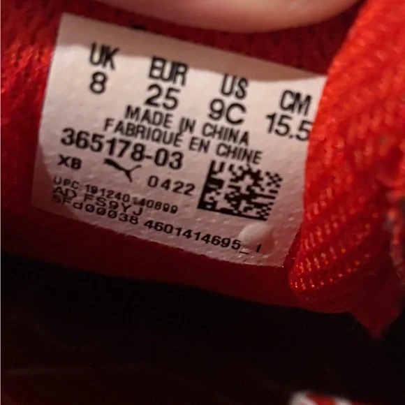 Puma smash V2 SD V INF high risk red– puma white
  very gently used size 9C - Picture 9 of 13